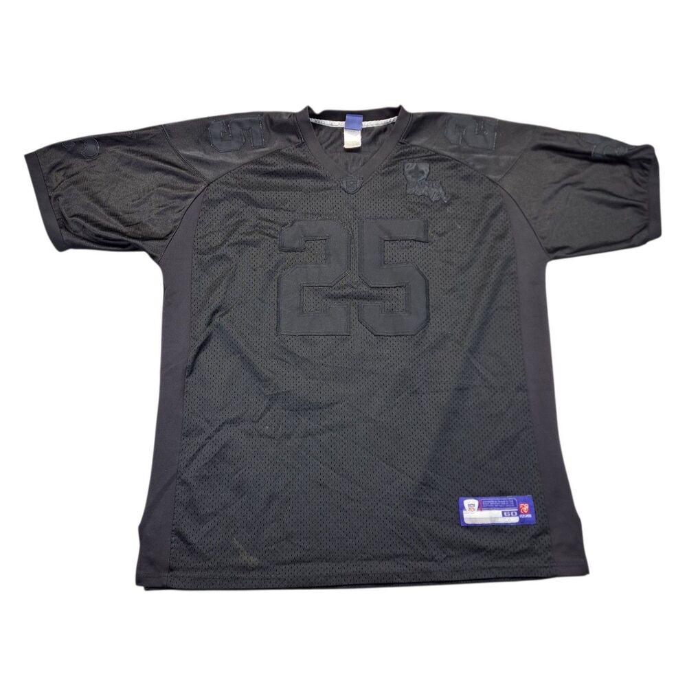 VTG Reebok New Orleans Saints Reggie Bush #25 Jersey Men’s 60 Black on Black NFL